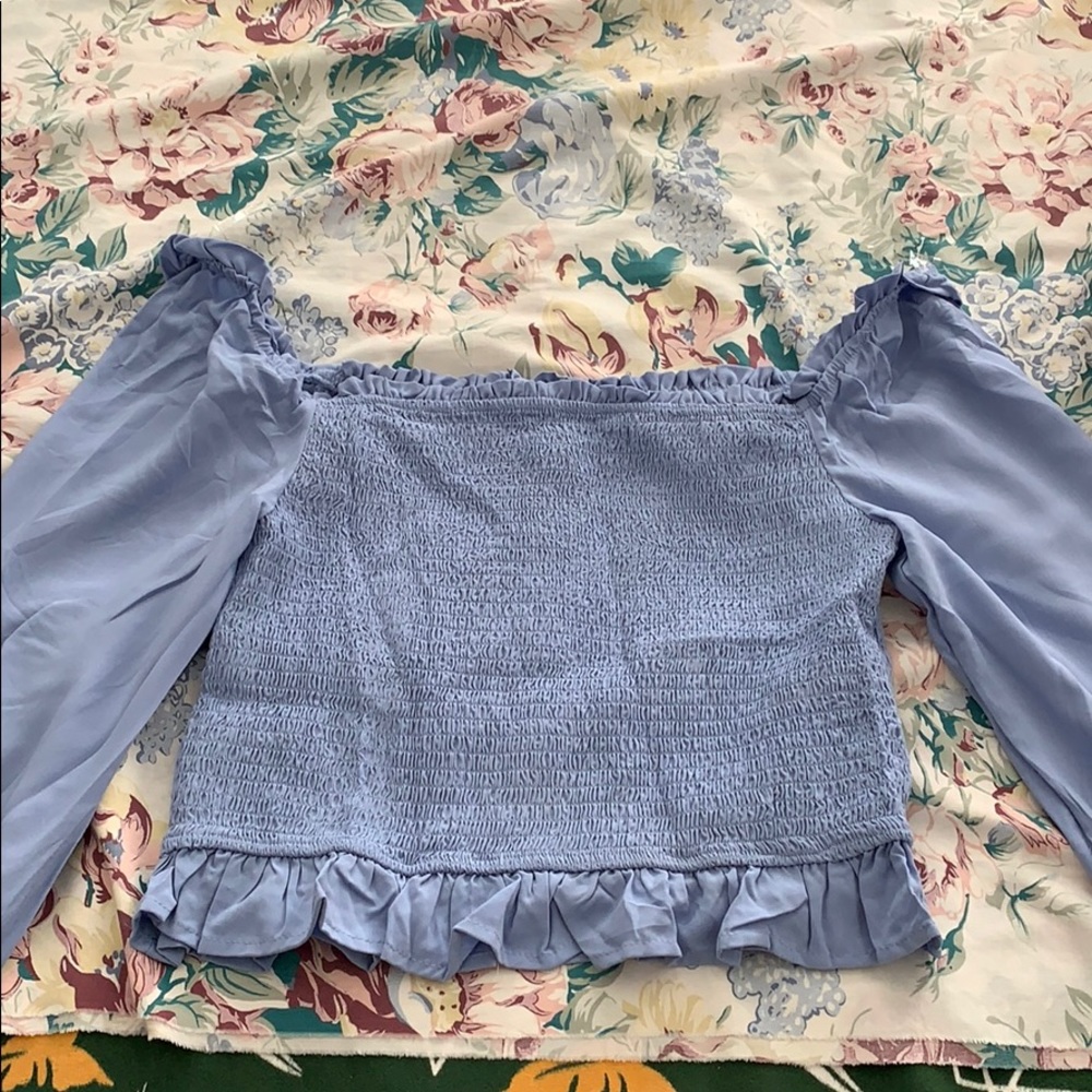 COPY - Blue peasant top